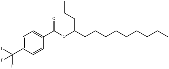 Benzoic acid, 4-(trifluoromethyl)-, 1-propyldecyl ester Structural
