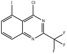 Quinazoline, 4-chloro-5-iodo-2-(trifluoromethyl)- Structural
