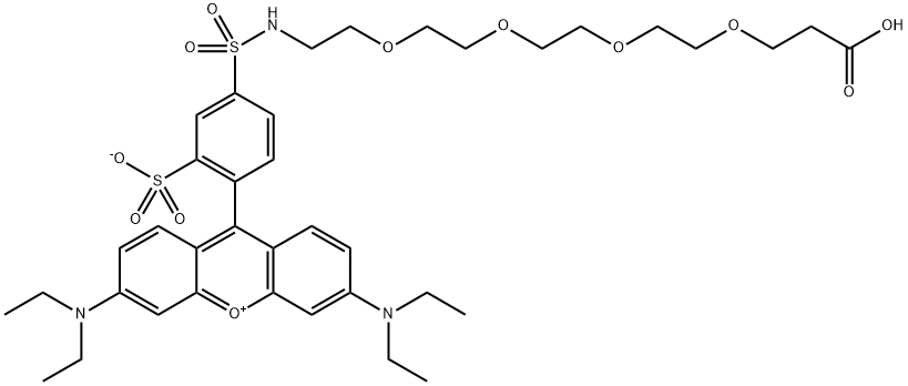 Lissamine Rhodamine B sulfonamide-dPEG4-acid(Inner Salt) Structural