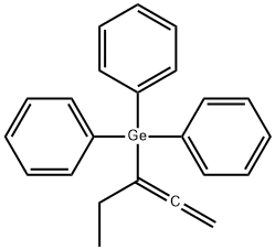 Germane, (1-ethyl-1,2-propadien-1-yl)triphenyl- Structural
