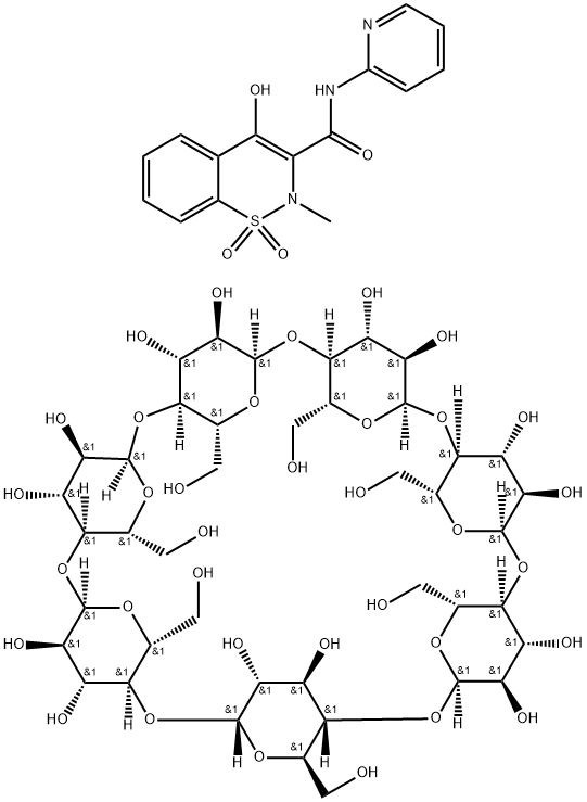 piroxicam-beta-cyclodextrin Structural