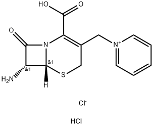 7(R)-amino-3-(1-pyridiniomethyl)-3-cephem-4-carboxylic acid chloride monohydrochloride Structural