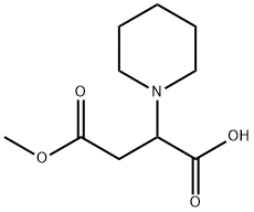 Butanedioic acid, 2-(1-piperidinyl)-, 4-methyl ester Structural