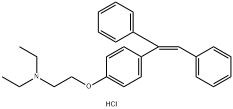 Ethanamine, 2-[4-(1,2-diphenylethenyl)phenoxy]-N,N-diethyl-, hydrochloride, (Z)- (9CI) Structural