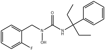 Urea, N'-(1-ethyl-1-phenylpropyl)-N-[(2-fluorophenyl)methyl]-N-hydroxy- Structural