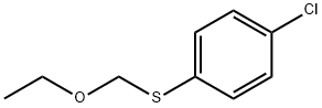 Benzene, 1-chloro-4-[(ethoxymethyl)thio]- Structural