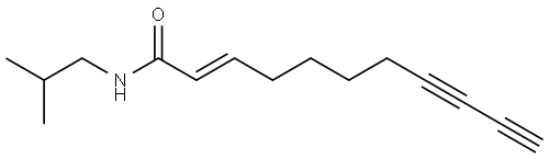 UNDEC-2-ENE-8,10-DIYNOIC ACID ISOBUTYLAMIDE(P) Structural