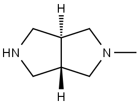 trans-2-Methyl-octahydro-pyrrolo[3,4-c]pyrrole Structural