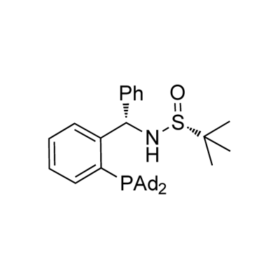 2-Propanesulfinamide, N-[(S)-[2-[bis(tricyclo[3.3.1.13,7]dec-1-yl)phosphino]phenyl]phenylmethyl]-2-methyl-, [S(R)]- Structural