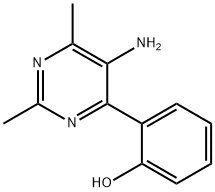 Phenol, 2-(5-amino-2,6-dimethyl-4-pyrimidinyl)- Structural