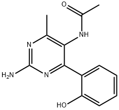 Acetamide, N-[2-amino-4-(2-hydroxyphenyl)-6-methyl-5-pyrimidinyl]- Structural