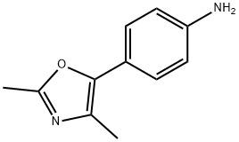 Benzenamine, 4-(2,4-dimethyl-5-oxazolyl)- Structural