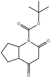 tert-butyl 2,4-dioxo-5,6,7,7a-tetrahydro-4aH-cyclopenta[b]pyridine-1-carboxylate Structural