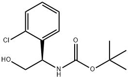 Carbamic acid, N-[(1R)-1-(2-chlorophenyl)-2-hydroxyethyl]-, 1,1-dimethylethyl ester Structural