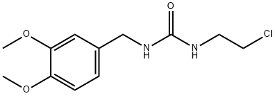 Urea, N-(2-chloroethyl)-N''-[(3,4-dimethoxyphenyl)methyl]- Structural