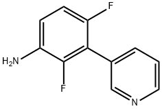 Benzenamine, 2,4-difluoro-3-(3-pyridinyl)- Structural