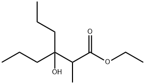 Hexanoic acid, 3-hydroxy-2-methyl-3-propyl-, ethyl ester Structural