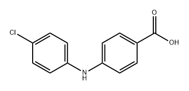 Benzoic acid, 4-[(4-chlorophenyl)amino]- Structural