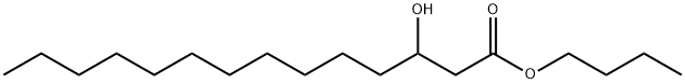 Tetradecanoic acid, 3-hydroxy-, butyl ester Structural