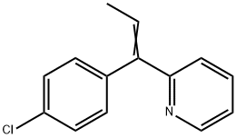 Pyridine, 2-[1-(4-chlorophenyl)-1-propen-1-yl]- Structural
