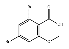 Benzoic acid, 2,4-dibromo-6-methoxy- Structural