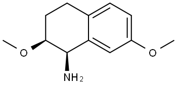 rac-(1R,2S)-2,7-dimethoxy-1,2,3,4-tetrahydronaphthalen-1-amine, cis Structural
