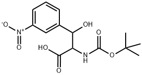 threo-Boc-beta-(3-nitrophenyl)-DL-Serine Structural