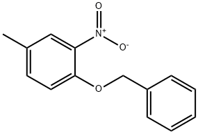 Benzene, 4-methyl-2-nitro-1-(phenylmethoxy)- Structural