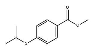 Benzoic acid, 4-[(1-methylethyl)thio]-, methyl ester Structural