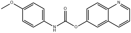 Quinolin-6-yl (4-methoxyphenyl)carbamate Structural