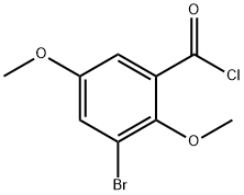 Benzoyl chloride, 3-bromo-2,5-dimethoxy- Structural