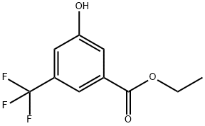 Benzoic acid, 3-hydroxy-5-(trifluoromethyl)-, ethyl ester Structural