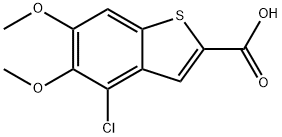 Benzo[b]thiophene-2-carboxylic acid, 4-chloro-5,6-dimethoxy- Structural
