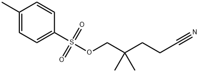 Pentanenitrile, 4,4-dimethyl-5-[[(4-methylphenyl)sulfonyl]oxy]- Structural