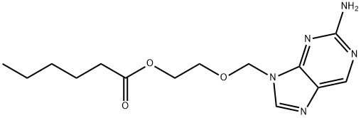 Hexanoic acid, 2-[(2-amino-9H-purin-9-yl)methoxy]ethyl ester Structural