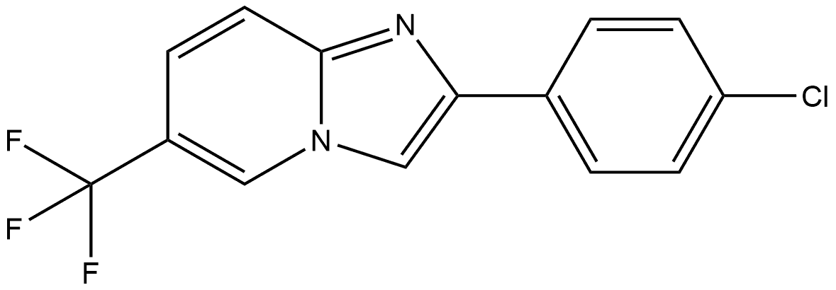 Imidazo[1,2-a]pyridine, 2-(4-chlorophenyl)-6-(trifluoromethyl)- Structural