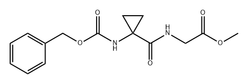 Glycine, N-[[1-[[(phenylmethoxy)carbonyl]amino]cyclopropyl]carbonyl]-, methyl ester Structural