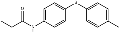 Propanamide, N-[4-[(4-methylphenyl)thio]phenyl]- Structural