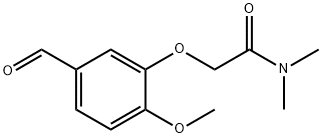 2-(5-formyl-2-methoxyphenoxy)-N,N-dimethylacetamide Structural