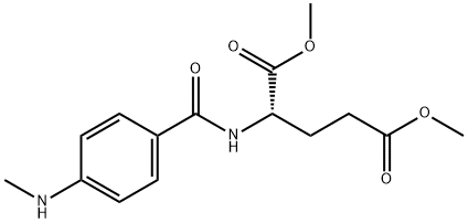 L-Glutamic acid, N-[4-(methylamino)benzoyl]-, 1,5-dimethyl ester Structural