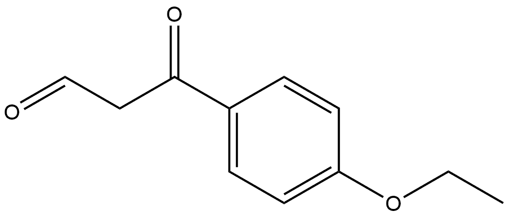 Benzenepropanal, 4-ethoxy-β-oxo- Structural