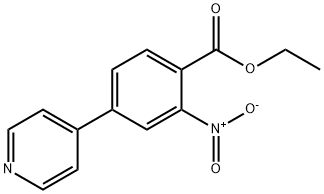 Ethyl 2-nitro-4-(pyridin-4-yl)benzoate Structural
