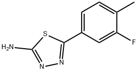 5-(3-fluoro-4-methylphenyl)-1,3,4-thiadiazol-2-amine Structural