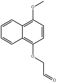Acetaldehyde, 2-[(4-methoxy-1-naphthalenyl)oxy]- Structural