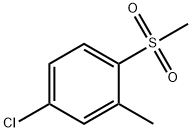 Benzene, 4-chloro-2-methyl-1-(methylsulfonyl)- Structural