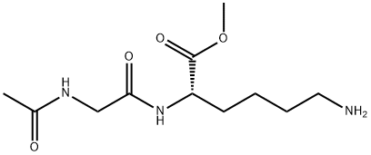 N(alpha)-acetylglycyllysyl methyl ester Structural