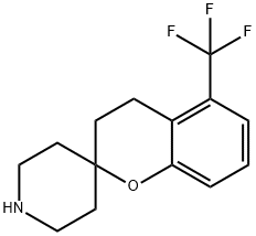 Spiro[2H-1-benzopyran-2,4'-piperidine], 3,4-dihydro-5-(trifluoromethyl)- Structural