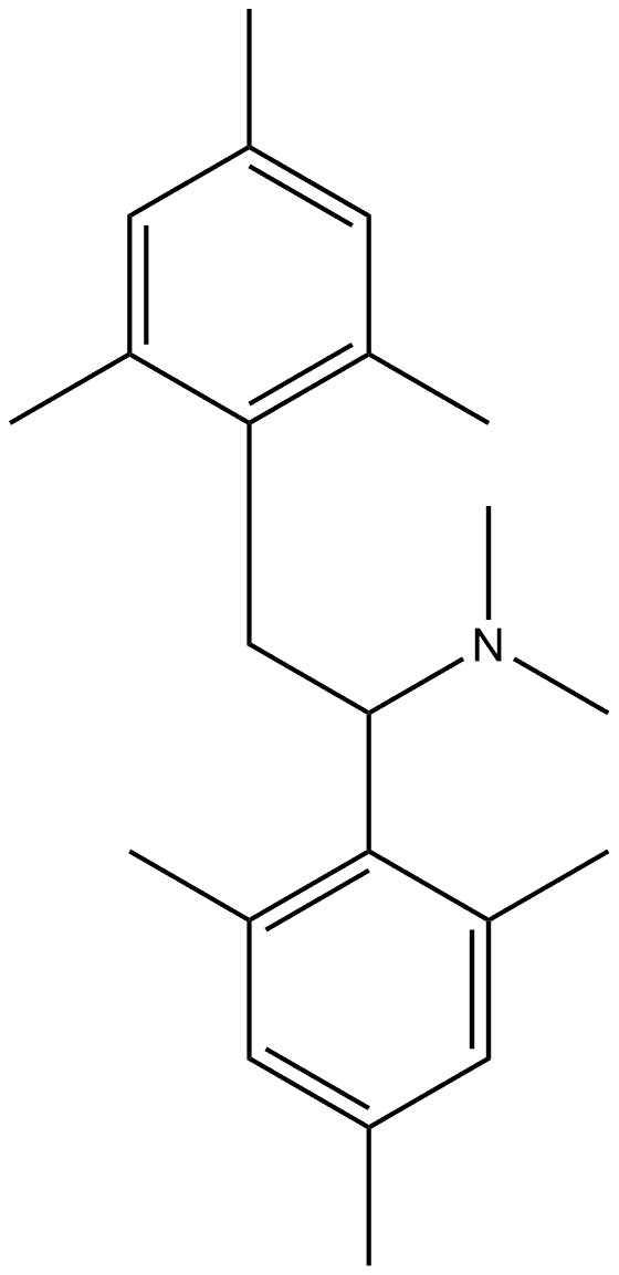 Benzeneethanamine, N,N,2,4,6-pentamethyl-α-(2,4,6-trimethylphenyl)- Structural