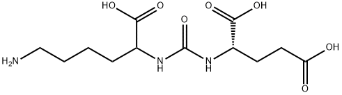 Glutamic acid, N-[[(5-amino-1-carboxypentyl)amino]carbonyl]- Structural