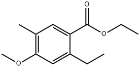Benzoic acid, 2-ethyl-4-methoxy-5-methyl-, ethyl ester Structural